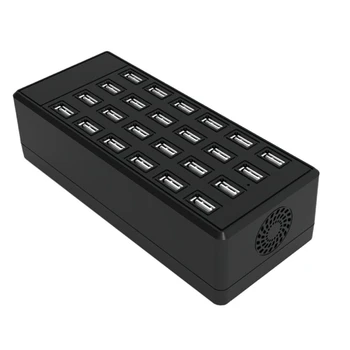 

Usb Fast Charge 24 Ports Hub Smart Charging Station Digital Adapter 5V 20A 100W 5V/2.4A US Plug