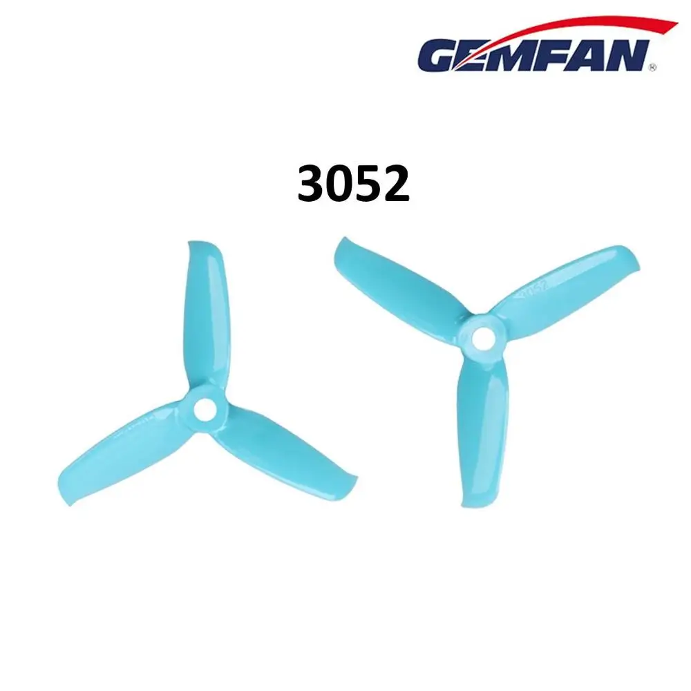 4 шт./2 пары Gemfan 3 дюймовый 3052 Bades трехлопастной пропеллер совместимый с двигателем