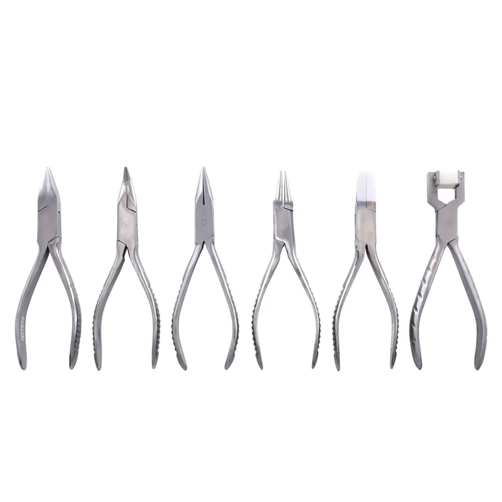 

Jewelry Tools Making Plier Hand Tool Stainless Steel Needle Round Flat Nose Pliers DIY Repairing Jewelry Pliers Sets