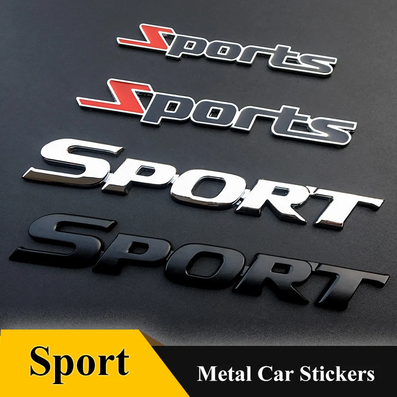 Sport 3D Metal Car Front Grill Emblem car sticker Auto Grille Badge For