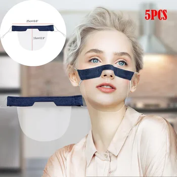

Mini Shield Washable Reusable Comfortable Mask Transparent Visual Mask Face Shield Mouth Cover Mouth Muffle Mondmaskers Masques