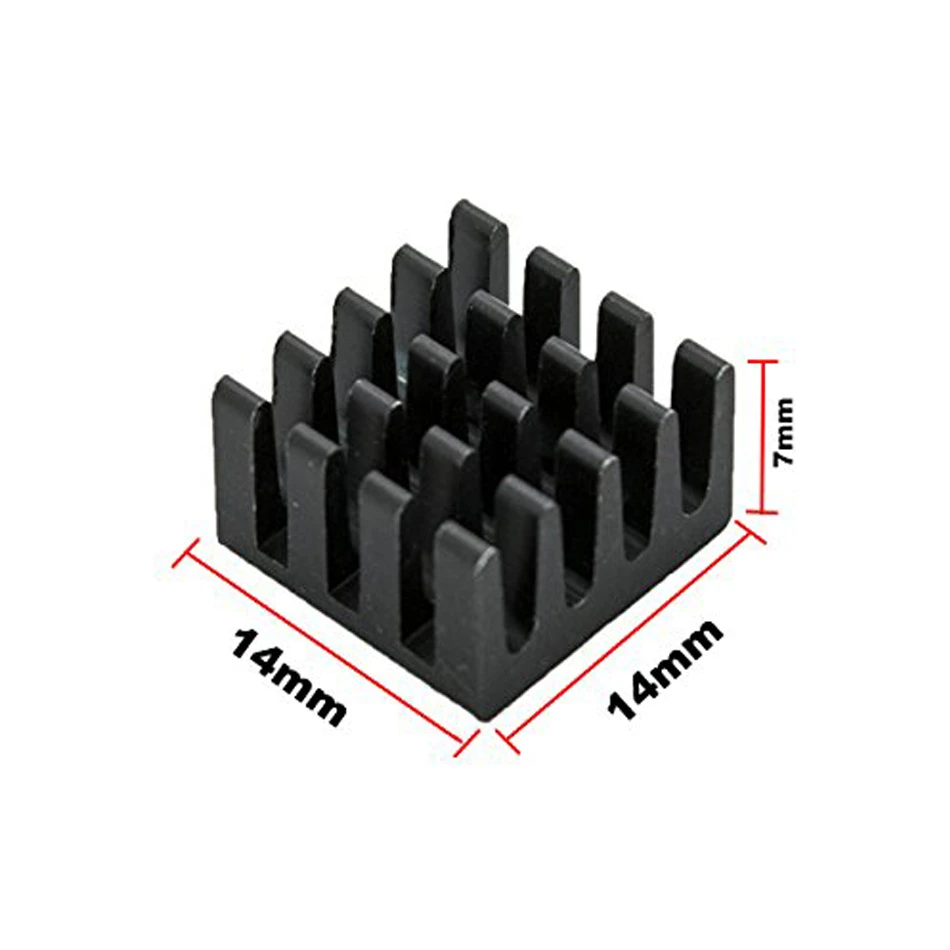 10 шт./лот Raspberry Pi 3 радиатор алюминия радиатор ЦП охлаждающая подставка кулер радиатор для Raspberry Pi 3 Model B+ плюс Pi3 B 2B