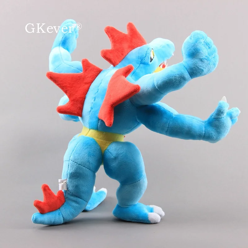 Аниме Feraligatr Machamp Косплей плюшевые куклы мягкие игрушки животных 30 см Дети Прохладный Рождественский подарок