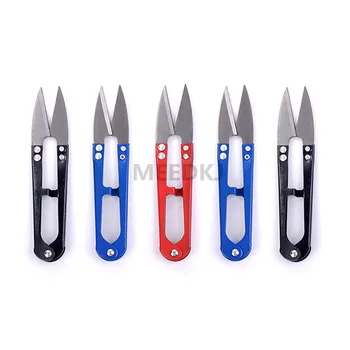 

1Pcs Scissors Sewing Spring Embroidery Thrum yarn scissors cross stitch clothing tailor U-cut head shear DIY Supplies