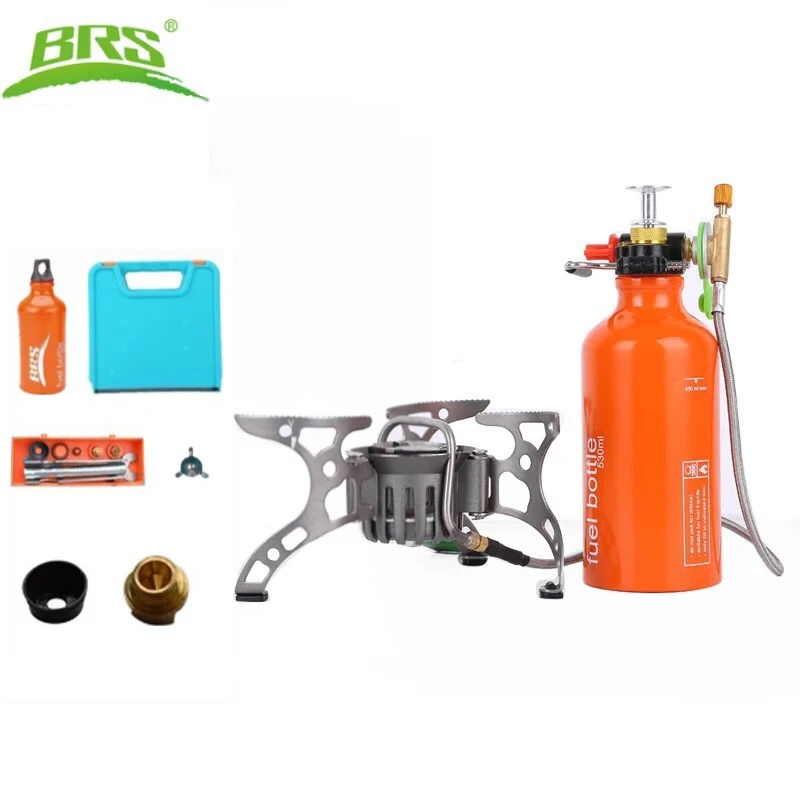 BRS Outdoor Gasoline Stove Burners Camping Equipment Portable Gas Stove Multi-Use Camping Stove for Outdoor Cooking Picnic