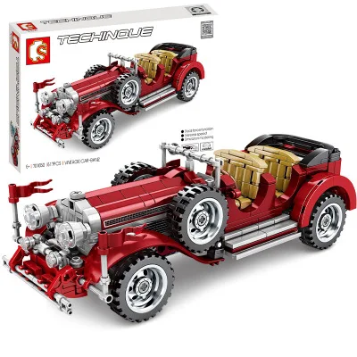 

Building Block Technology Series Machinery Group Retro Cool Car Model Boys And Girls Puzzle Assembly Children's Toys Gift