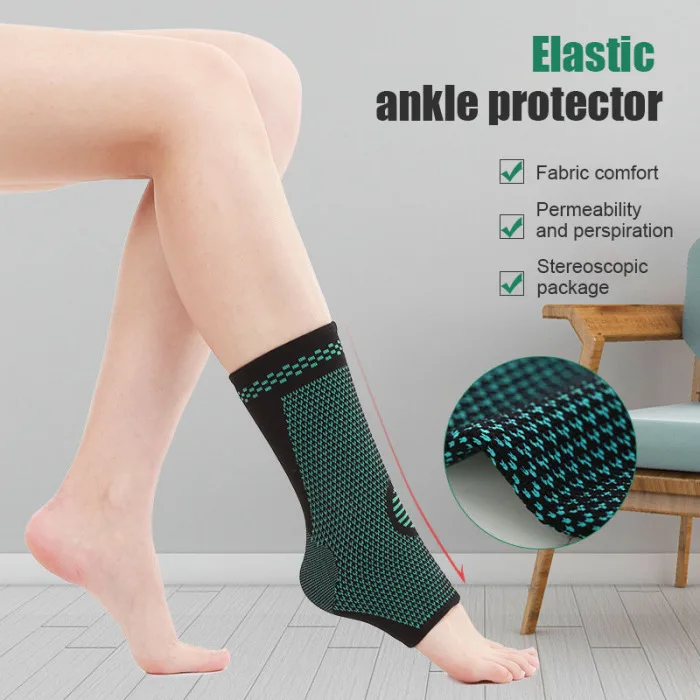 Высококачественная спортивная защита щиколотки, 1 пара, мягкая дышащая основа для ног, подставка для поддержки бадминтона, баскетбола, TK-ing
