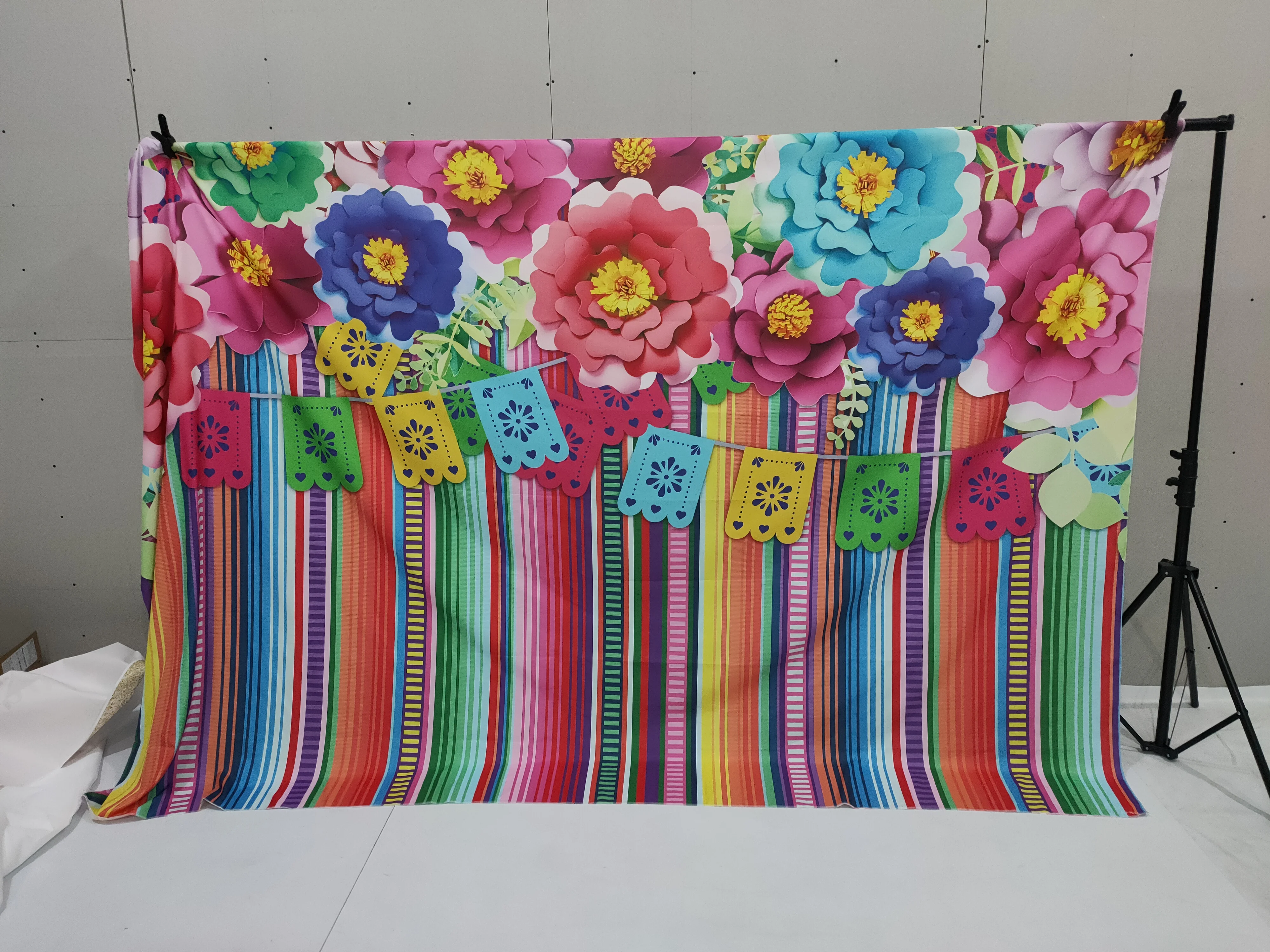 Allenjoy фотофоны красочные Вертикальные полосы овсянка цветы Мехико вечерние праздничные профессиональные фотофоны