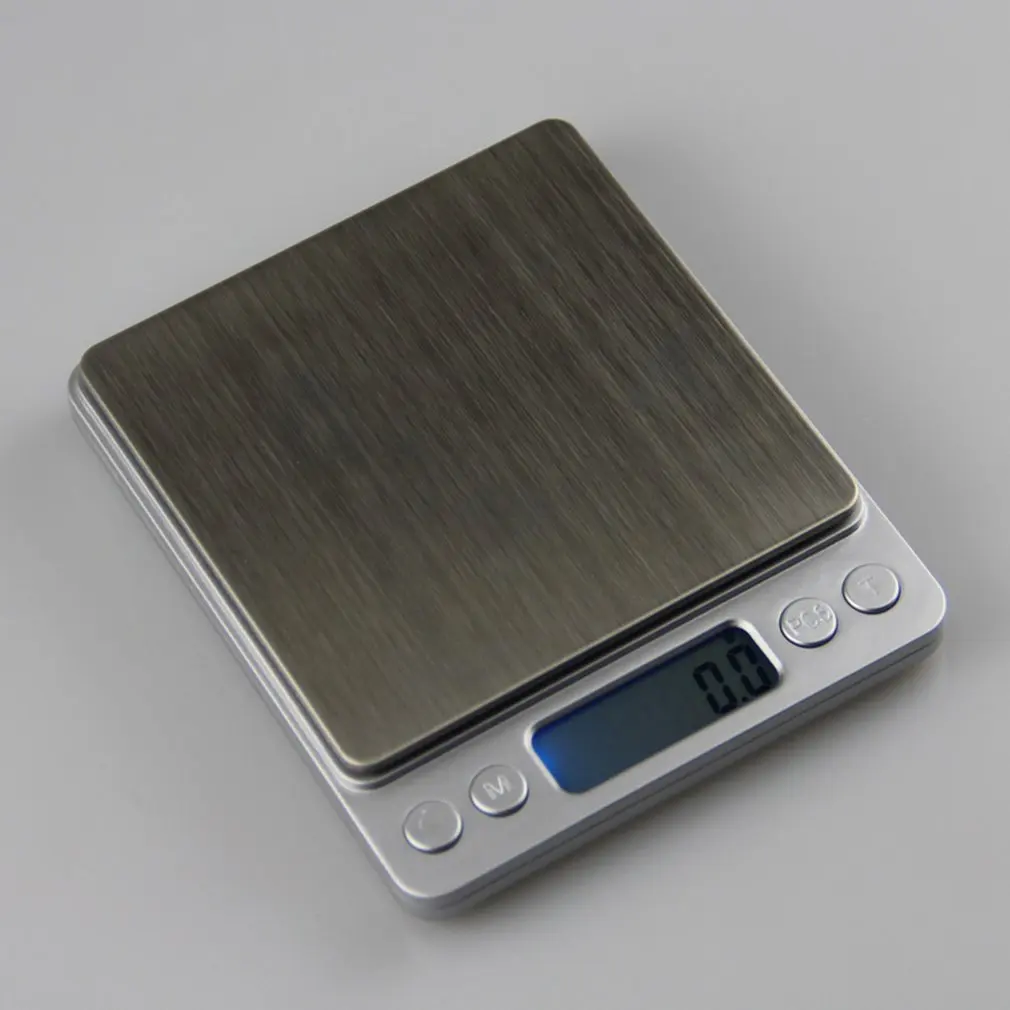 500g/0.01g Mini Digital Scale Electronic Scale Platform Jewelry Gold Diamond ScaleWeighing Balance Blue LCD High Accuracy