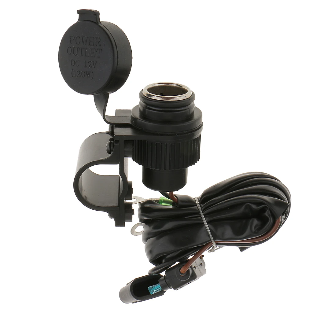 12V автомобильный прикуриватель для мотоцикла разъем питания розетка кронштейн