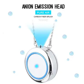 

Portable USB Rechargeable Air Purifier Wearable Necklace Negative Ionizer Anion Air cleaner Air Freshener