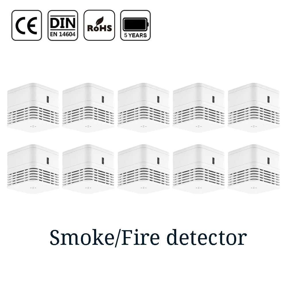 CPVan smoke detector sensor detector CE Certified EN14604 photoelectric smoke sensor fire protection fire alarm detector