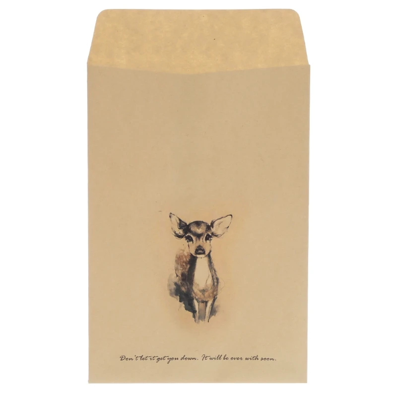 12Pcs Vintage Deer Mini Paper Envelope European Style Card Scrapbooking Gift New