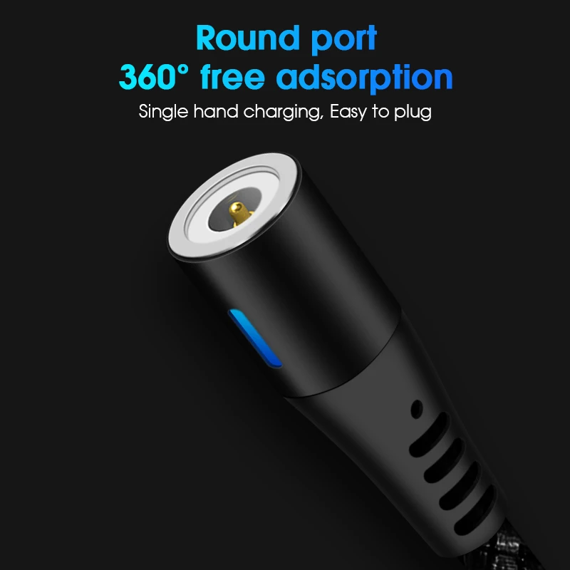 Магнитный зарядный кабель Vothoon 2.4A Micro USB C для iphone 11Pro Xs 8 Samsung Xiaomi магнитное зарядное