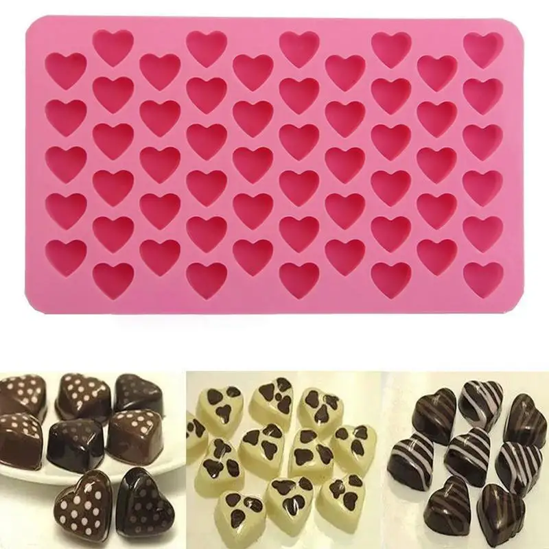 

Silicone Cake Jelly Candy 3D Mold Multifunction Heart-shaped Cake Ice Silicone Mold Chocolate Baking Tools Non-stick Kitchen