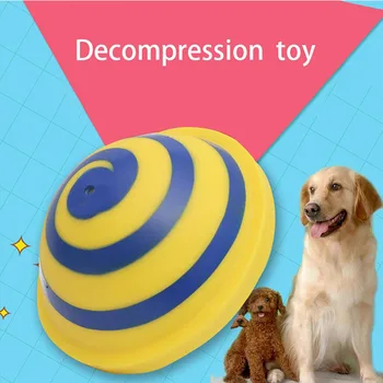 

Sounding Disc Woof Glider Soft & Safe Indoor Pet Dogs Play Toy Pets Unique Interacts Entertainment Toys Dog Sounder Squeak Toys