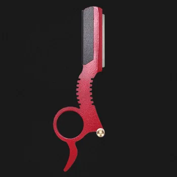 

1PC Portable Shaver Frame Modelling Eyebrow Trimmer Household Hairdressing Tool Old Type Oil Head Razor for Home Salon (Red)