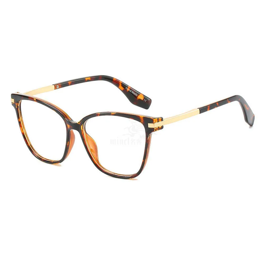 MINCL/Дизайнерские очки для чтения Женские винтажные Квадратные прозрачные очки для чтения с коробкой FML
