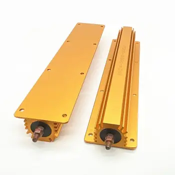 

RX24 500W Aluminum Power Metal Shell Case Wirewound Resistor 0.01 ~ 100K Full Value 2 4 6 8 10 20 100 150 200 300 500 1K 10K Ohm