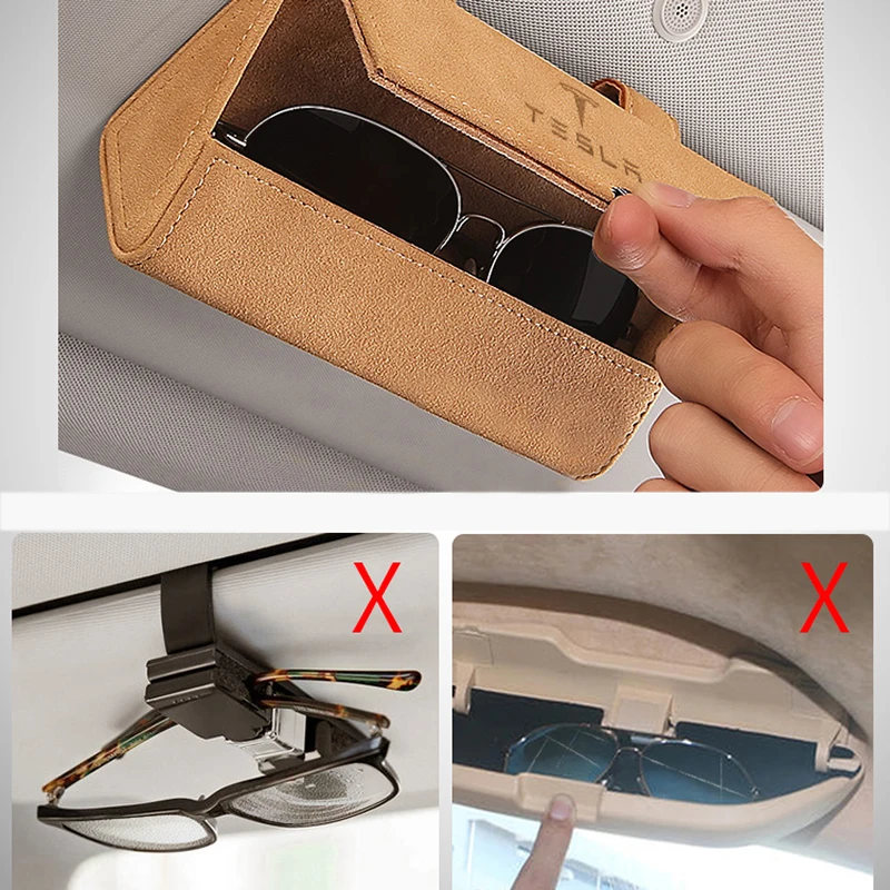 Tesla Sun Glasses Box Clip for Sun Visor