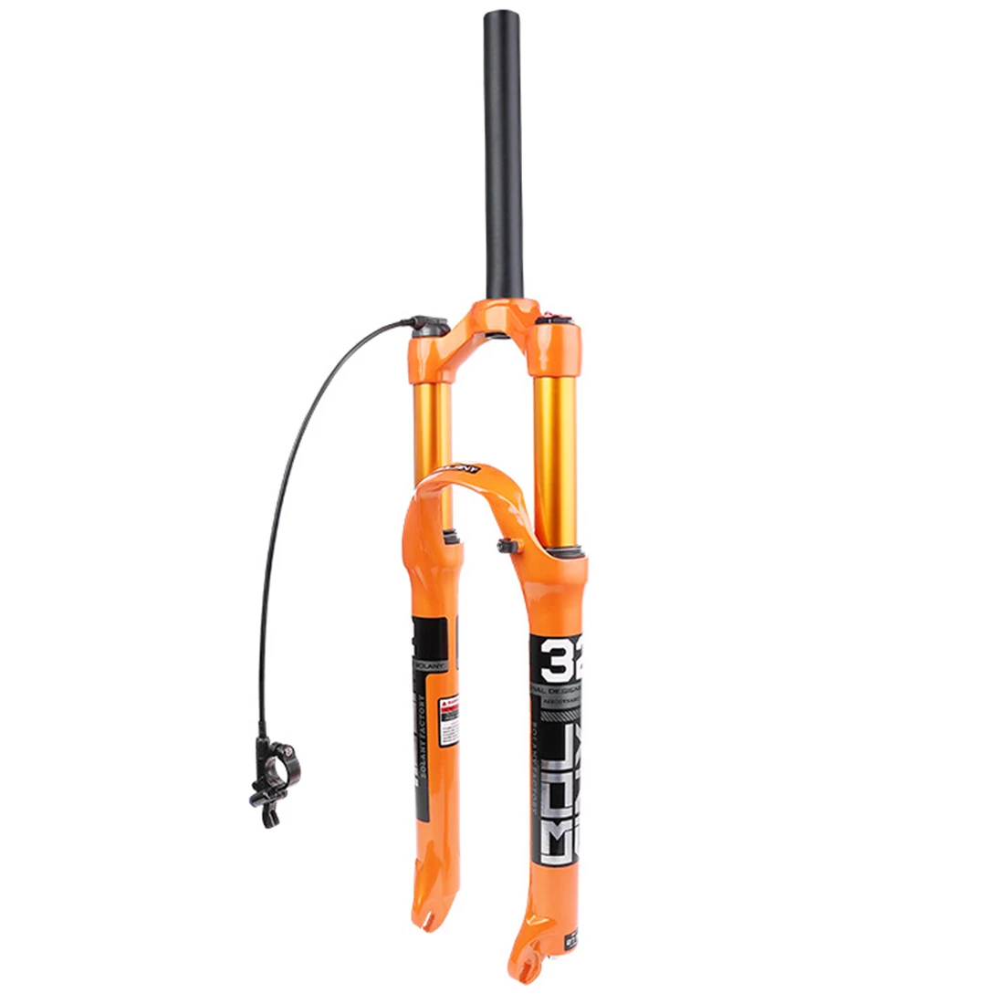 

26/27.5/29 Inches MTB Bike Magnesium Alloy Front Fork Straight Tube Wire Control Air Suspension Fork - Orange