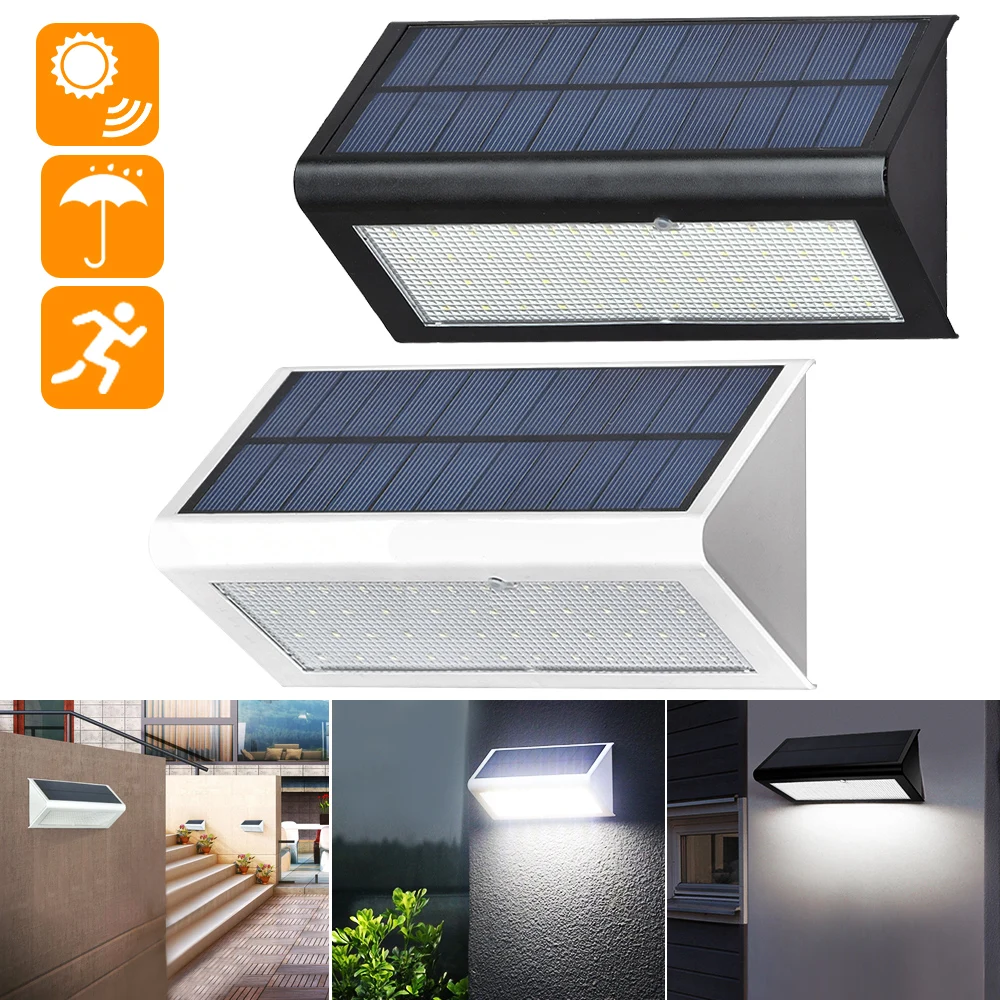 

4 Modes 48 LED Solar Powered Light 1000LM Motion Sensor Solar Wall Lamp Waterproof Outdoor Energy Saving Garden Street Lights