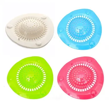 

Silicone Sink Drain Filter Bathtub Hair Catcher Stopper Trapper Drain Hole Cover Mesh Filter Strainer for Bathroom Kitchen Tolie
