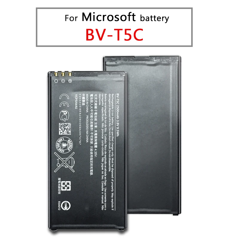 2500 мАч 9.5Wh BV-T5C / BV T5C BVT5C запасная батарея для Nokia microsoft Lumia 640 Lumia640 RM-1073 | Мобильные