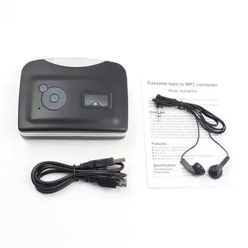 

High Fidelity Usb Black Tape Signal Converter Convenient Magnetic Tape Transfer To Mp3 Cassette Recorder Walkman