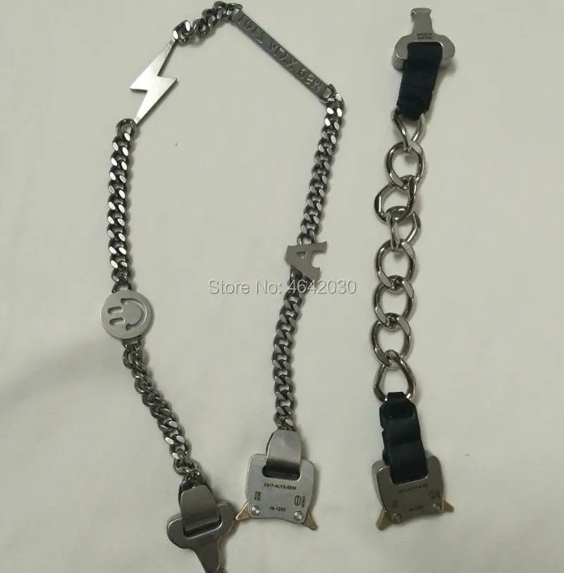 19ss Latest Metal Chain Hero Chain ALYX necklace Bracelet belts Men Women Hip Hop Outdoor ALYX Street Accessories|Chain & Link Bracelets| - AliExpress