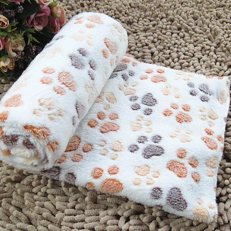 Beige Мягкое одеяло для домашних животных, зимний щенок, матрац для кошек, Теплый Сон, коралловый бархат, аксессуары для домашних животных, маленький средний размер, для собак, котят - Цвет: Beige