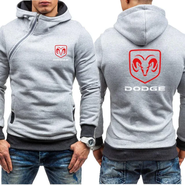 Толстовки мужские для Dodge Car Logo Толстовка с капюшоном модная весенняя Осенняя флисовая хлопковая куртка на молнии хип-хоп Harajuku мужская одежда