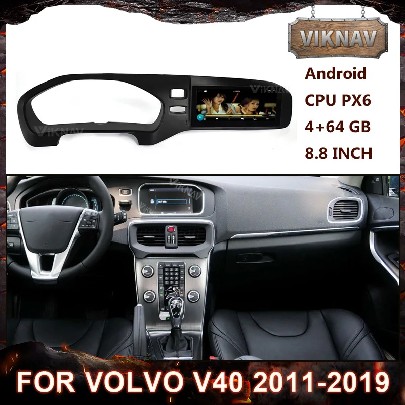

Android car radio For-Volvo V40 2011-2019 car autoradio stereo Head Unit multimedia player GPS Navigation DVD player 2 din