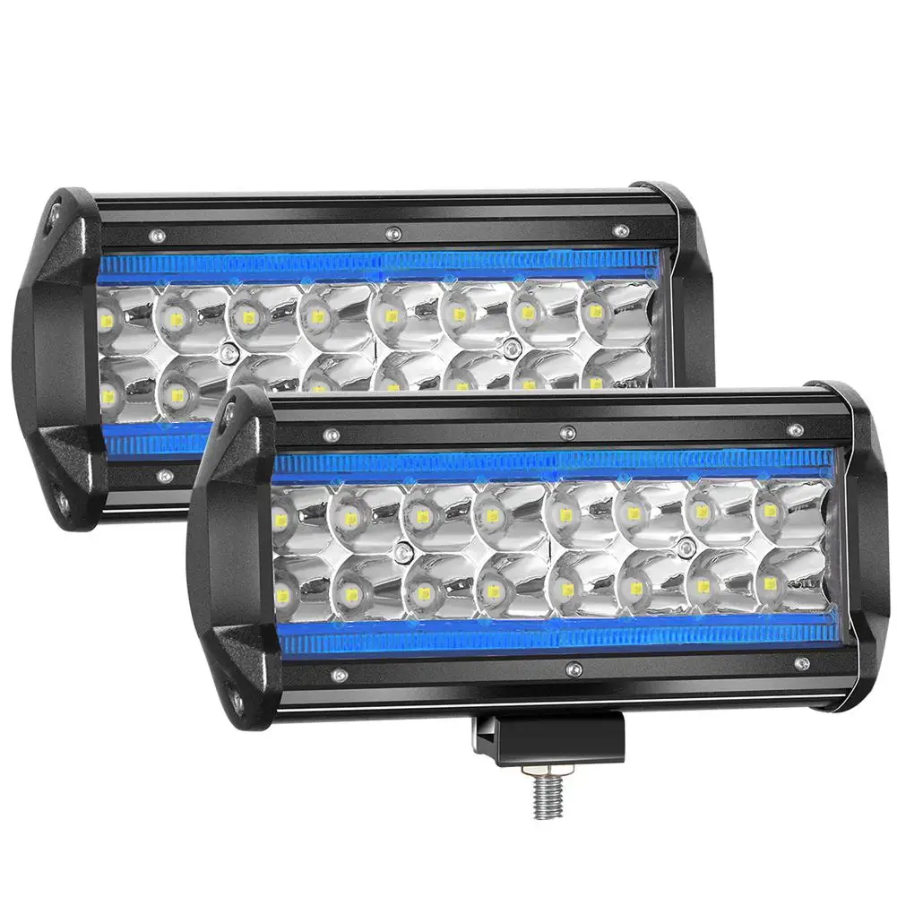 

2PCS 7Inch Car LED Light Bar Marker Lights 240W 24000LM Automoble Led Driving Lights Fog work light for off road led light bar