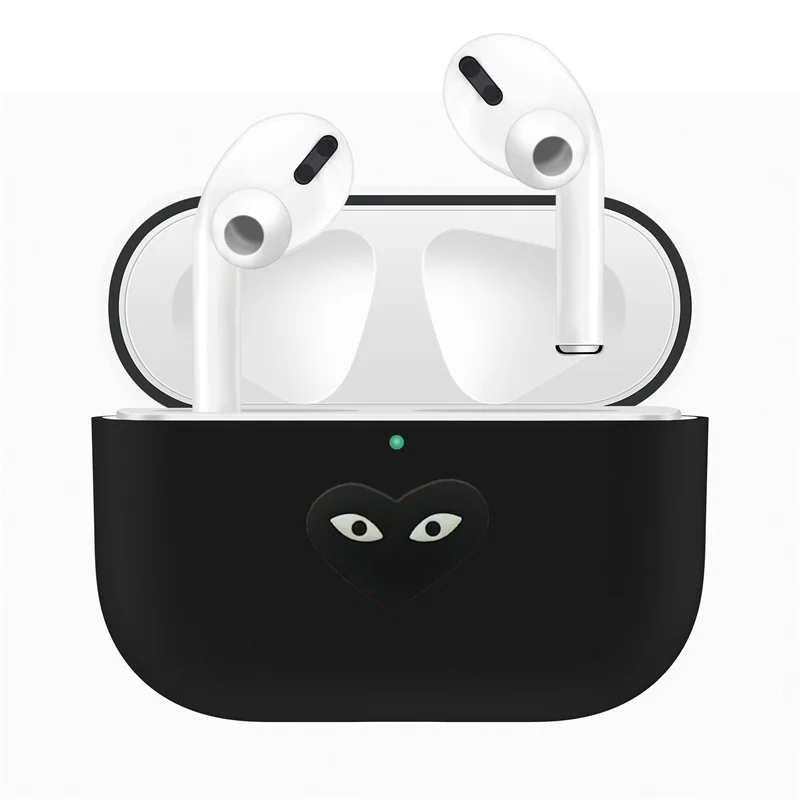 Для Apple AirPods Pro Чехол для замены ТПУ милый защитный чехол для AirPods 3 беспроводной Bluetooth наушники протектор рукав - Color: Black 8