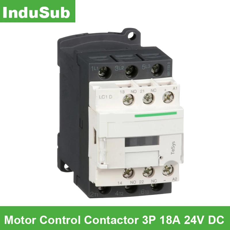 

Original TeSys LC1D18BDC Motor Control Contactor 3P 18A 24V DC