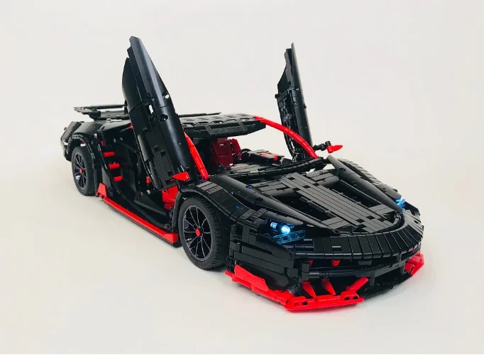 Технология строительный блок MOC-12560 100th юбилей спортивный автомобиль
