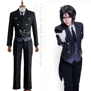 

Anime Black Butler Sebastian Michaelis Costume Tuxedo Cosplay Full Set