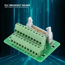 DIN Rail Mount Interface Module DC20P 20Pin Male Header Breakout Board Terminal Block Connector PLC Breakout Board with Bracket DIN Rail Mount Interface Module DC20P 20Pin Male Header Breakout Board Terminal Block Connector PLC Breakout Board with Bracket