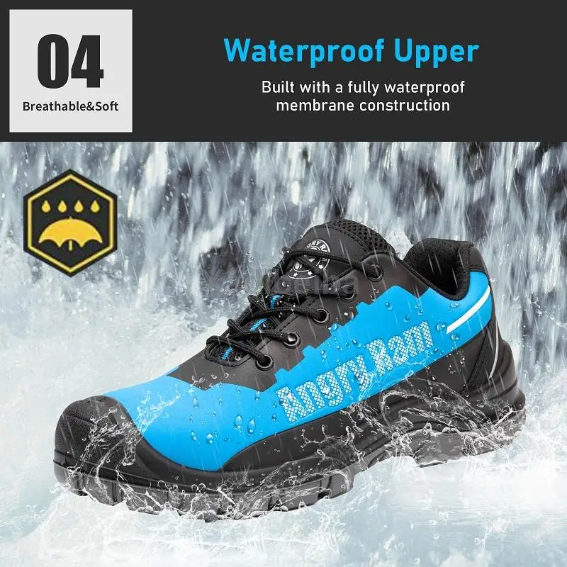 Work Boots Men 2022 New Work Shoes Waterproof Work Sneakers Anti