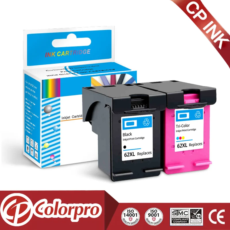 Colorpro 62XL Ink Cartridge for Hp 62 Xl Hp62 HP Envy 5640 5540 5660 OfficeJet 200 5740 5542 7640 Printer | Компьютеры и офис