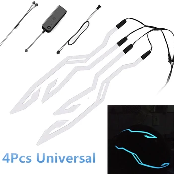 

Helmet EL Cold Light Light 3 Mode Kit Motorcycle Riding Signal Parts Kit