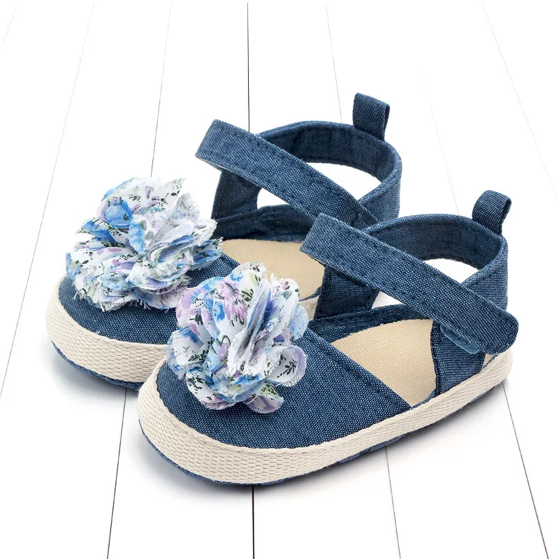 Модная обувь Neugeborenes kind syauglingsbaby-myadchen-nette Blumen-Sandale-Sommerkrippe-Schuhe; Летняя детская обувь