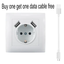 USB настенное Гнездо Двойной USB порт 5 В в 2A разъем Usb enchufes для сравнению livolo prise electrique prise usb murale steckdose,розетка с usb,розетка usb,розетки с usb, usb розетка
