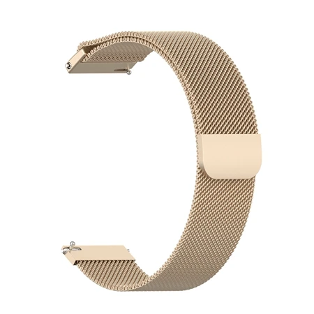 Champagne gold Металлический Миланский ремешок-петля для Xiaomi Huami AMAZFIT ремешок Bip для Amazfit GTR 47 47 мм ремешок для часов Amazfit Straos 2 2S 3/Pace - Цвет: Champagne gold