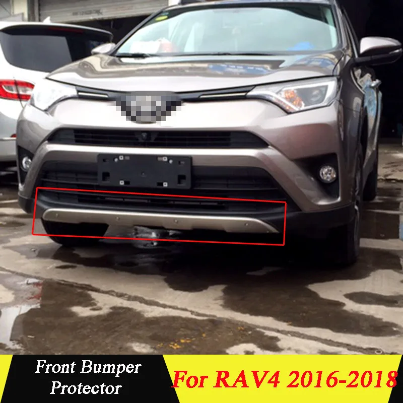 

Front Bumper Spoiler For Toyota RAV4 2016 2017 2018 Front Bumper Decoration Lip Diffuser Bumpers Protector Body Kit For RAV4