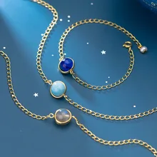 Мода 925 пробы Серебряный 10 мм круглый хрустальный бусина золотой цвет покрытый звеньями цепь Шарм массивный браслет для женщин ювелирные изделия