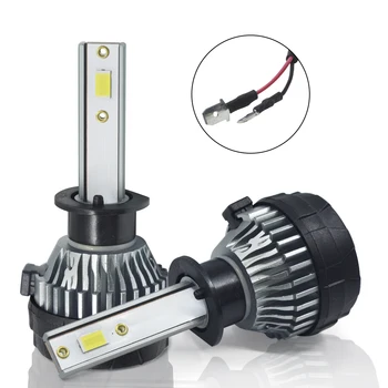 

1set*V2 car h4 led headlight bulb conversion kit high/low beam 3500LM 42W 6500K h4 led headlight