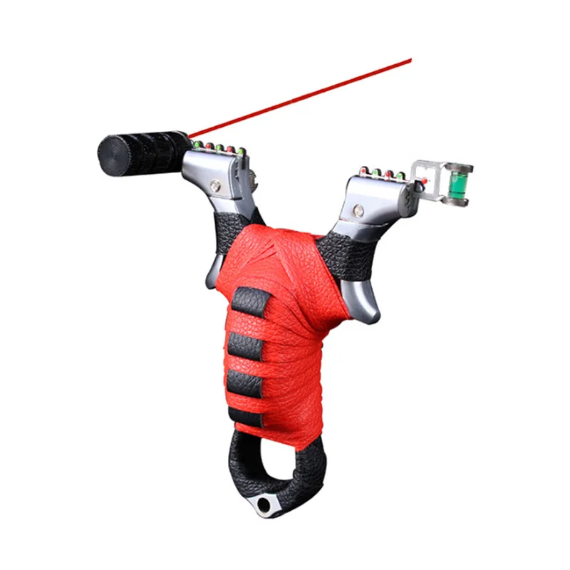 

Hunting Slingshot Infrared Laser Alloy Catapult with Rubber Band Outdoor Shooting Sling Shot