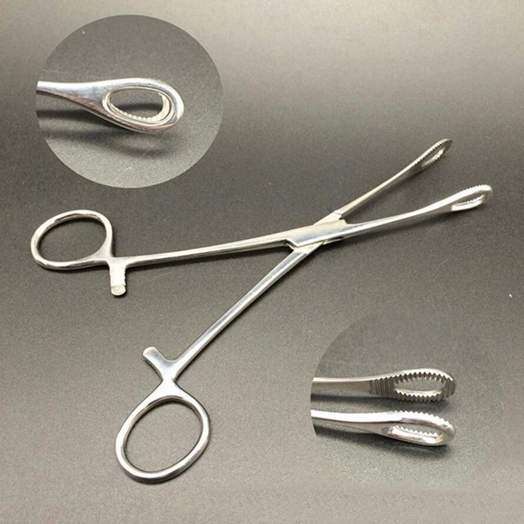 Piercing Forcep 316 Stainless Steel Professional Dermal Piercing Tool Nose Lip Ear Navel Tongue Septum Forceps Clamp Pliers Tool